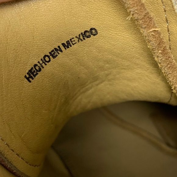 Will Leather Goods Lace Up Leather Combat Moto Boots 38/6MNS/8WMS Gorpcore - Picture 14 of 16